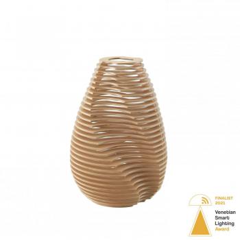Lámpara de pie LED TWIST GX53 11W 3000K Madera Haya