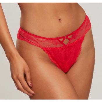 LASCANA Damen-String aus feinem Mesh und Spitze