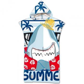 Serviette de bain microfibre océan pour enfants