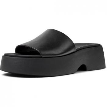 Tashá Black Platform Sandals Mujer Camper