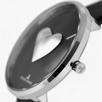 Jacques Lemans Quarzuhr Design Collection, Armbanduhr, Damenuhr, gehärtetes Crystexglas, Lederarmband