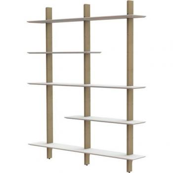 Wandregal TENZO “BRIDGE” – Braun oder Weiß – 162 × 190 × 25 cm