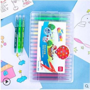 Deli double tête aquarelle stylo 24 couleurs