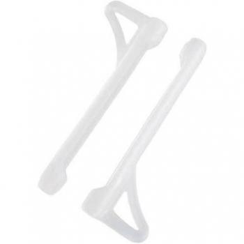 Ganchos para orejas de gafas, silicona, antideslizantes, 1 par