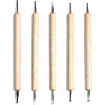 Nail Art Dual-Ended Painting Pen Set - 5 Pcs