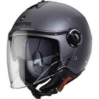 Casco Jet Caberg Riviera V4 Titanio Opaco Matt-Gun Metallic Taglia XS