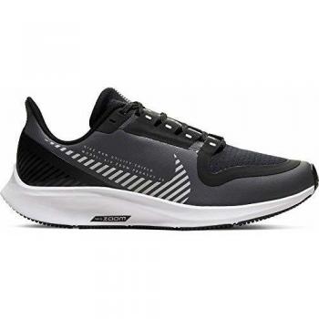 Nike Unisex Kids Air Zoom Pegasus 36 Shield Gs Laufschuhe – Grau‑Silber‑Schwarz, EU 37,5