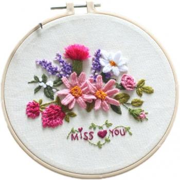 Beginner's Cross Stitch and Ribbon Embroidery Set