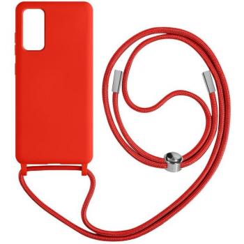 Avizar Coque Galaxy S20 FE Semi-rigide 80cm Rouge