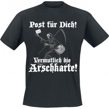 Sprüche Funshirt - Post für dich! - T-Shirt in Schwarz