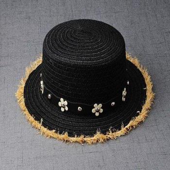 MAERSHEI Flat Top Straw Hat for Women and Children