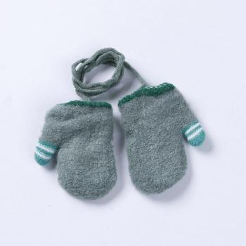 Winter Baby Gloves with Cartoon Design and Neck Warmer 0-1T