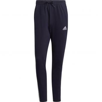 Pantalone Uomo adidas Essentials Tapered 3-Stripes Blu Jersey Aperto Taglia XXL