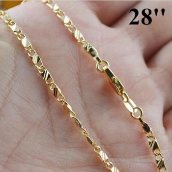 Exquisite Gold-Filled DIY Chain Necklace for Men and Women (16-30 Inches)