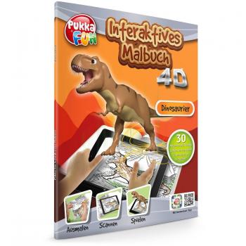 Malbuch Jamara 460323: Dinosaurier-Motive in 4D ausmalen und animieren