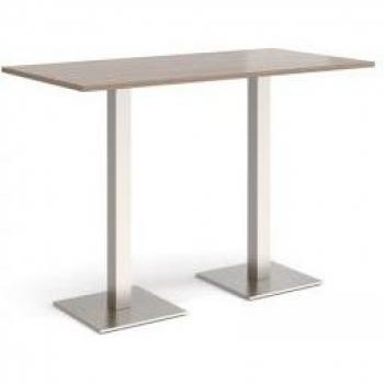 Brescia Flat Square Steel Base Poseur Table (1600 × 800 mm)