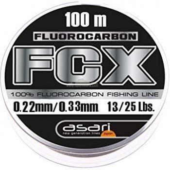 Asari FCX Fluorocarbon 100MTS 0.22mm Calibre 13LB-5.91KG