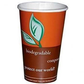 Gobelet en carton imprimé Organic 20 cl - Paquet de 50