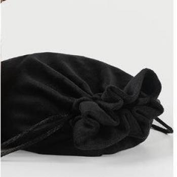 Large Soft Velvet Drawstring Bags - 10 Pack, 20x30cm