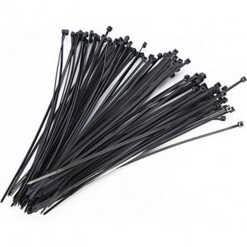Black 2.5mm Nylon Self-Locking Cable Ties - 100 Pack