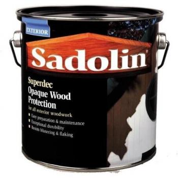 Sadolin 5028828 Superdec Opaque Wood Protection Black Satin 1 Litre