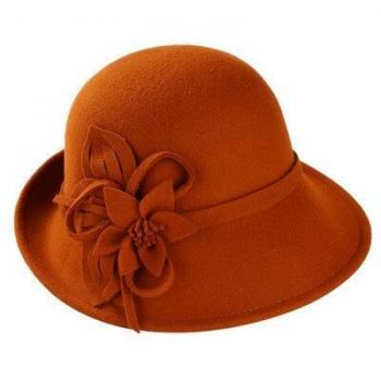 Sombrero de Fieltro Irregular de Otoño