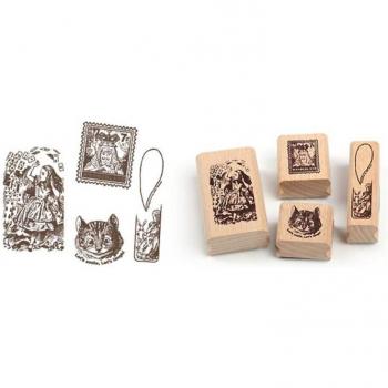 Timbres en caoutchouc vintage pour décoration