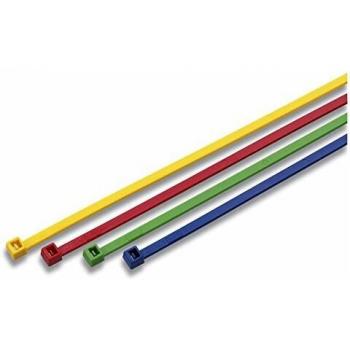 Aparoli 181472 Farbige Kabelbinder 140 mm x 3.5 mm, 100-Stück wetterfest, grün (RAL6024)