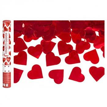 Herz-Konfettikanone 40cm rot