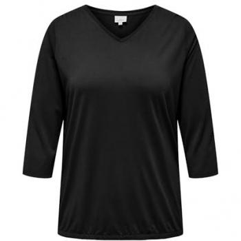 ONLY CARMAKOMA 3/4-Arm-Shirt »CARCARLINNE V-NECK 3/4 TOP JRS BF«