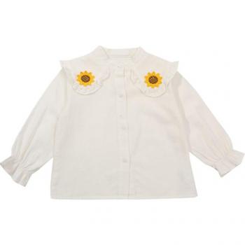 2022 Spring Princess Costume White Shirt for Girls
