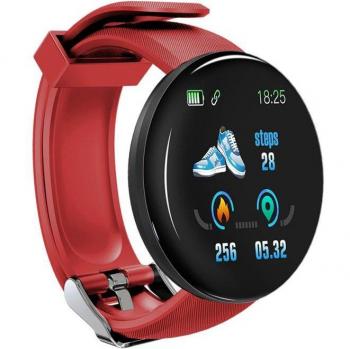 D18 Fitness Sport Watch Smart Bracelet Disc Color Screen Heart Rate Blood Pressure Call Information Waterproof Step Tracker