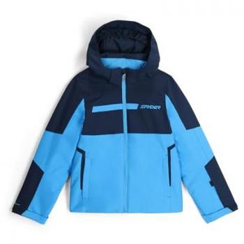 Chaqueta con capucha Spyder Challenger azul niño
