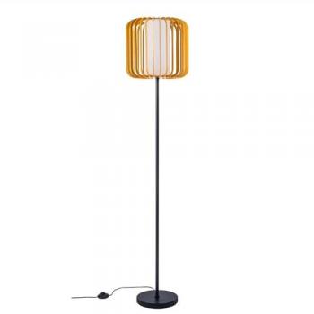 Lámpara de pie Viva Forlight en marrón claro, madera/metal, altura 160 cm