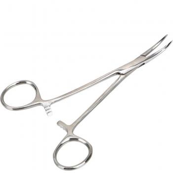 DIYWORK Curved/Straight Hemostatic Forceps 12.5cm