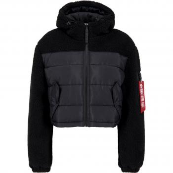 Alpha Industries Teddy Puffer Jacket Black XS