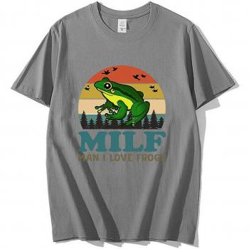 T-Shirt Vintage Je Kiffe les Grenouilles