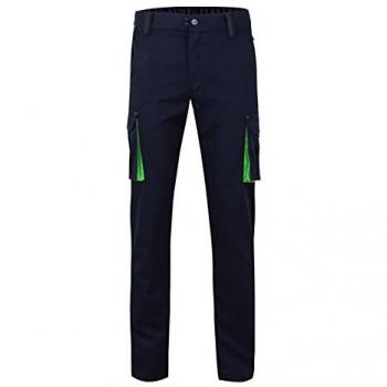 VELILLA Pantalón stretch bicolor. Serie 103024S