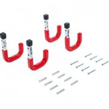 BGS TECHNIC Wandhaken-Satz, 4-teilig, 88314