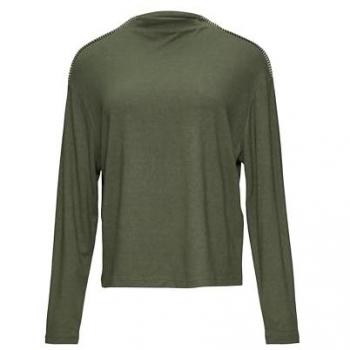 S.Oliver RED LABEL Longsleeve in Khaki mit Inside-Out-Nähten