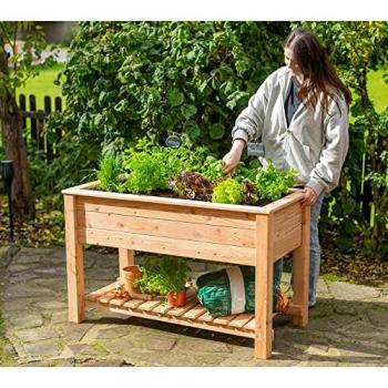 Tchibo Stelzenhochbeet mit Boden - Lärche naturfarben