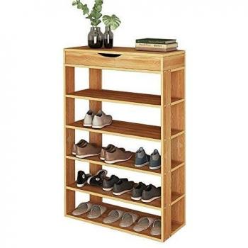Porta scarpe salvaspazio in teak BHEU‑L24‑TK