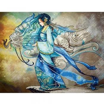 Dragon Princess Kit de peinture diamant 85x67 cm