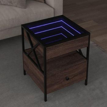 Luminaria Tavolino Salotto Infinity Rovere Marrone