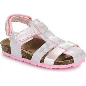 Sandalias Planas Geox Chalki Rosa para Bebé Niña