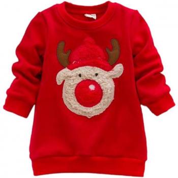 UNIKIDS Infant Baby Kids Warm Girls Christmas Deer Sweater 0-3Y