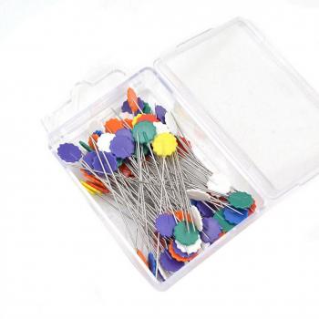 10pcs Multi-color Flower Patchwork Clip Pins with Storage Box