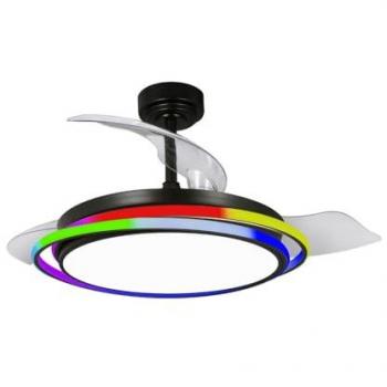 Ventilador led Antila rgb Negro 65W 6500Lm cct Dim