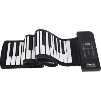 Mini Piano Rollo 61 Key Portátil con Bluetooth