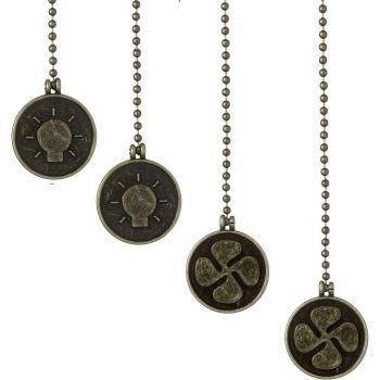Candelabro de Metal con Bombilla Colgante y Conector de Cadena